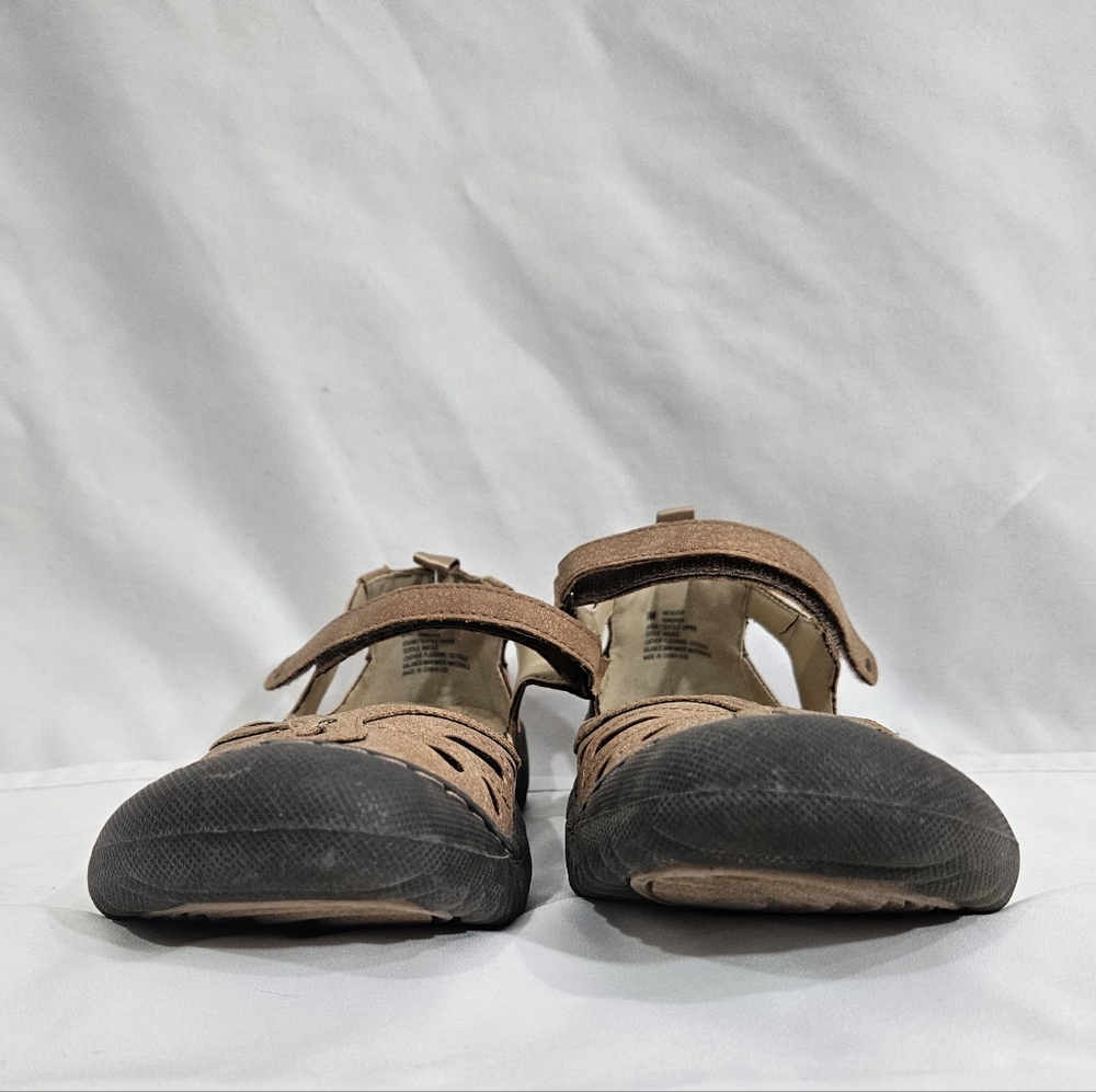 JBU Brown Mary Jane Sandals Womens Size 6 - Picture 2 of 11